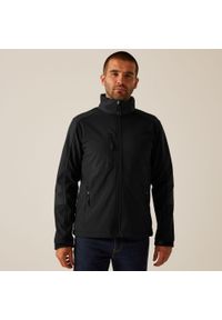 Regatta - Softshell roboczy męski Hydroforce z kapturem. Typ kołnierza: kaptur. Kolor: zielony, brązowy, wielokolorowy. Materiał: softshell. Sport: turystyka piesza #1