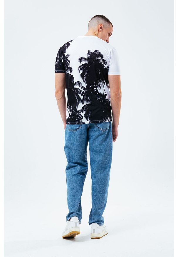 Hype T-shirt bawełniany kolor biały wzorzysty. Okazja: na co dzień. Kolor: biały. Materiał: bawełna. Styl: casual
