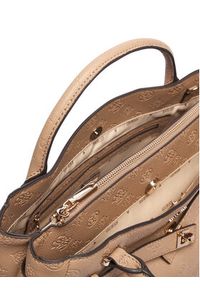 Guess Torebka Ella Logo HWPD97 46060 Beżowy ciemny. Kolor: beżowy. Materiał: skórzane #7