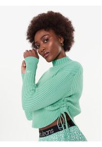 Calvin Klein Jeans Sweter J20J220708 Zielony Regular Fit. Kolor: zielony. Materiał: bawełna #5