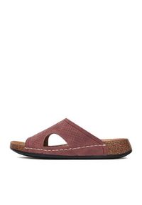 Go Soft Klapki CEO-W25701 Bordowy. Kolor: czerwony. Materiał: materiał #9