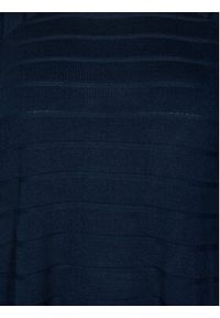 Zizzi Sweter M61198A Granatowy Regular Fit. Kolor: niebieski. Materiał: syntetyk #7