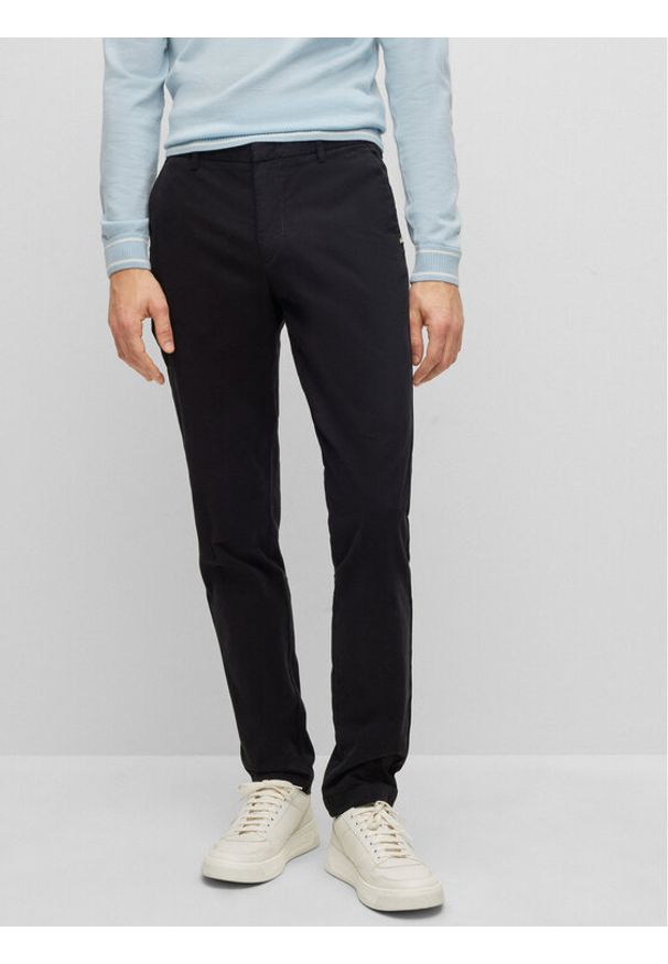 BOSS - Boss Chinosy Kaito1 50487966 Czarny Slim Fit. Kolor: czarny. Materiał: bawełna