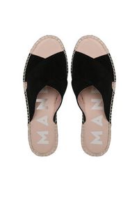 Manebi Espadryle Double Sole X Bands Sandals K 1.0 DX Czarny. Kolor: czarny. Materiał: zamsz, skóra #4