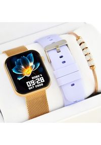 Rubicon - Zestaw damski SMARTWATCH RUBICON F49 rg 2 paski + bransoletka. Rodzaj zegarka: smartwatch #1