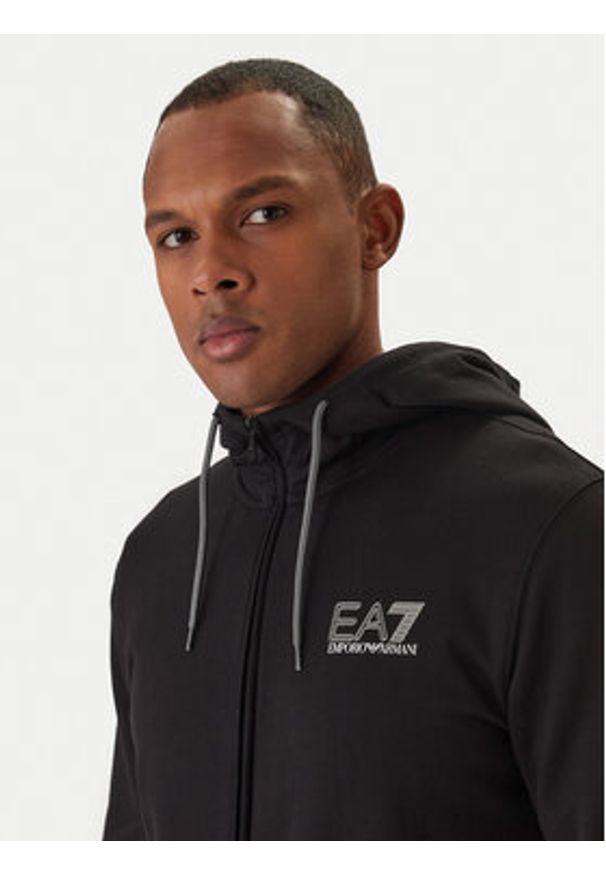 EA7 Emporio Armani Bluza 7M001314 AF13512 Czarny Regular Fit. Kolor: czarny. Materiał: bawełna