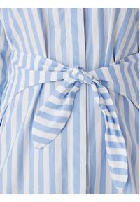 Calvin Klein Sukienka koszulowa Yarndye LV044F032G Niebieski Regular Fit. Kolor: niebieski. Materiał: bawełna. Typ sukienki: koszulowe #5