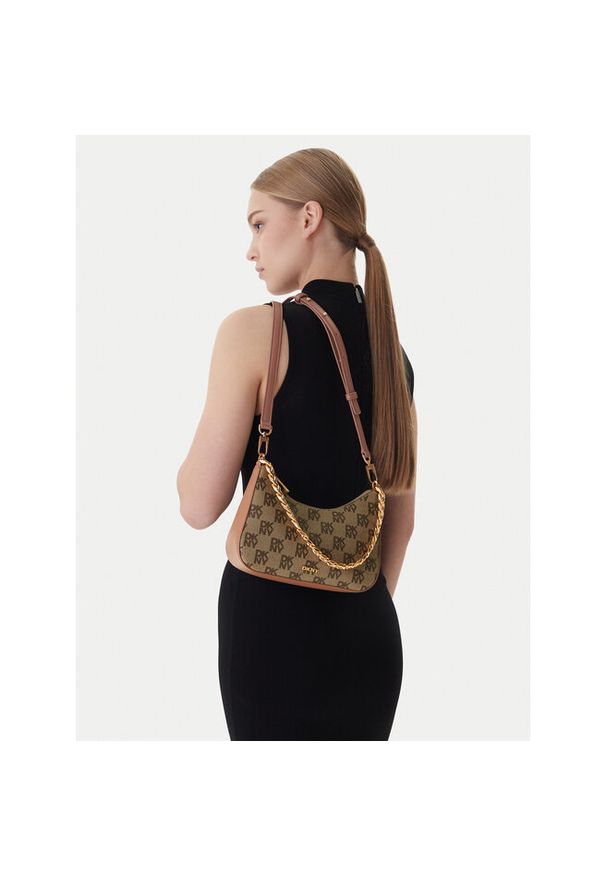 Torebka DKNY. Kolor: brązowy