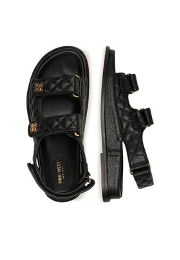 Nine West Sandały V1557-703-1 Czarny. Kolor: czarny. Materiał: syntetyk, materiał