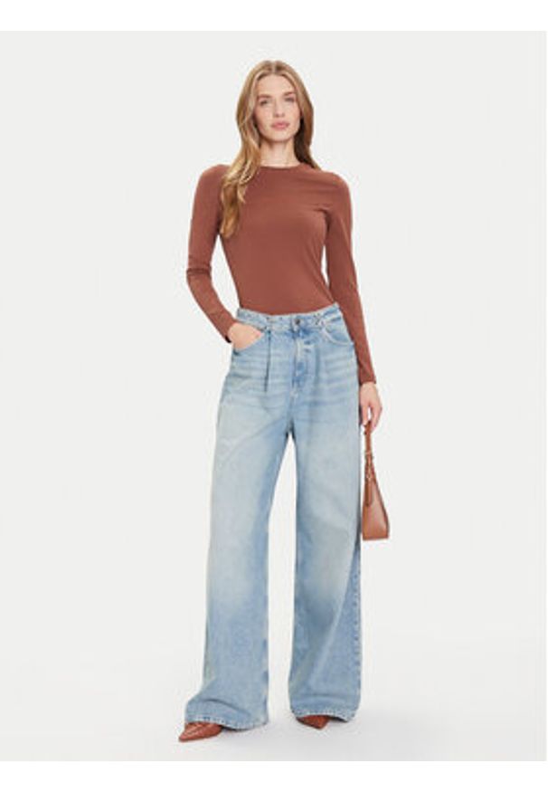 Guess Jeansy W5BA3T D0742 Niebieski Wide Leg. Kolor: niebieski