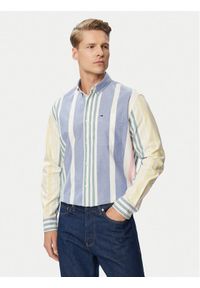 Tommy Jeans Koszula Oxford DM0DM23246 Kolorowy Relaxed Fit. Materiał: bawełna. Wzór: kolorowy #1