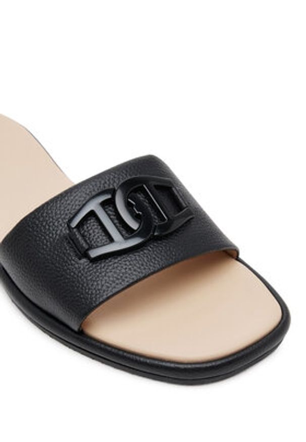 Aigner Klapki Lotta 12A 1251020 Czarny. Kolor: czarny. Materiał: skóra