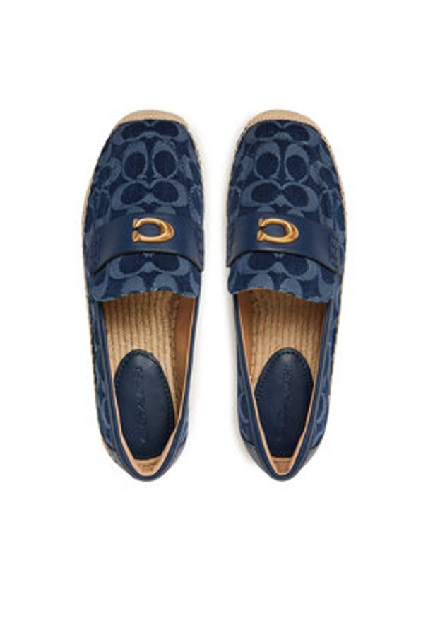 Coach Espadryle Camilla CAS73 Granatowy. Kolor: niebieski. Materiał: materiał