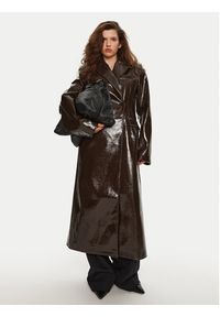 Herskind Płaszcz wełniany Ultra 5379149 Brązowy Regular Fit. Kolor: brązowy. Materiał: syntetyk