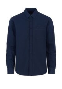 Ochnik - Koszula męska. Kolor: niebieski. Materiał: bawełna. Długość: długie. Styl: klasyczny #3