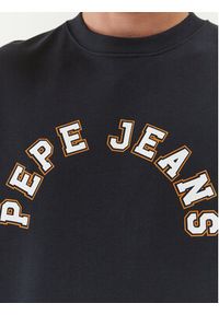 Pepe Jeans Bluza Westend Sweat PM582524 Granatowy Regular Fit. Kolor: niebieski. Materiał: bawełna