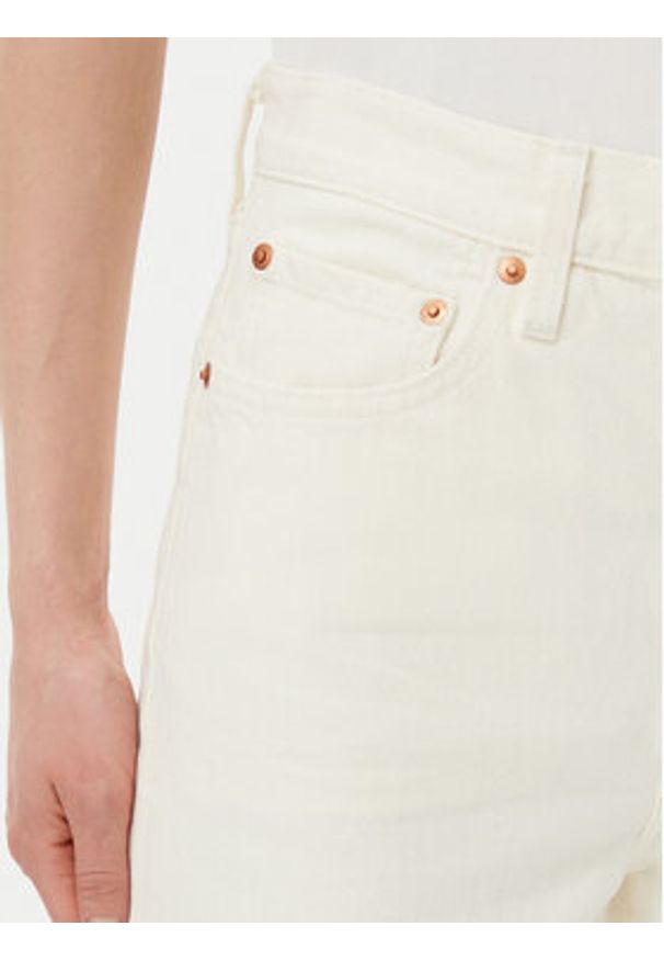 Levi's® Jeansy Ribcage A6081-0009 Écru Wide Leg