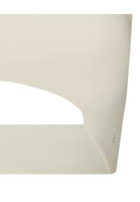 LEMISS - Top z wycięciem Tanna Cream White. Kolor: biały. Materiał: tkanina #6