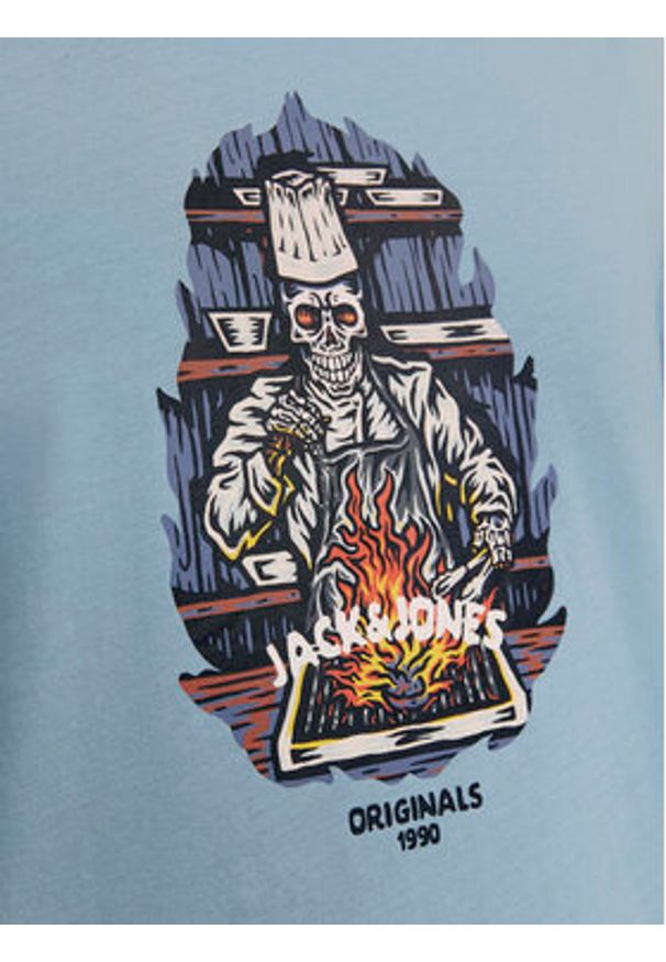 Jack & Jones T-Shirt Seven Skull 12262491 Zielony Regular Fit. Kolor: zielony. Materiał: bawełna