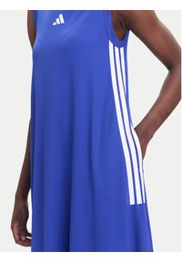 Adidas - adidas Sukienka codzienna Tiro Cut 3-Stripes Soft Mesh JW6819 Niebieski Regular Fit. Okazja: na co dzień. Kolor: niebieski. Materiał: syntetyk. Typ sukienki: proste. Styl: casual #4