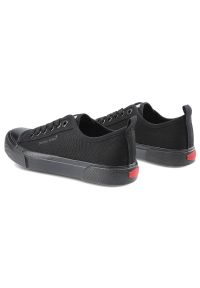 Czarne Trampki Cross Jeans Damskie Wygodne Półbuty. Okazja: na co dzień. Kolor: czarny. Materiał: guma, materiał. Styl: casual, sportowy, klasyczny #3