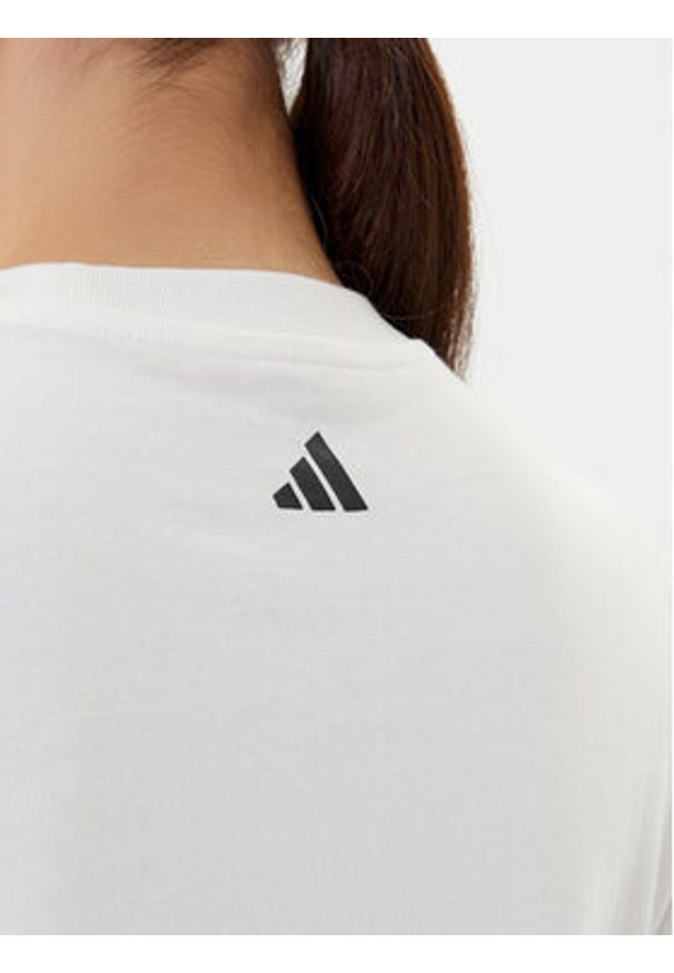 Adidas - adidas T-Shirt Farmers Market Graphic JN2543 Biały Regular Fit. Kolor: biały. Materiał: bawełna