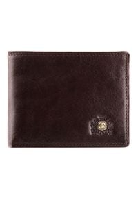 Wittchen - Męski portfel ze skóry z herbem bez zapięcia brązowy. Kolor: brązowy. Materiał: skóra #1