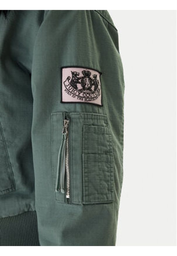 Juicy Couture Kurtka bomber JCOIJ225553 Zielony Regular Fit. Kolor: zielony. Materiał: syntetyk
