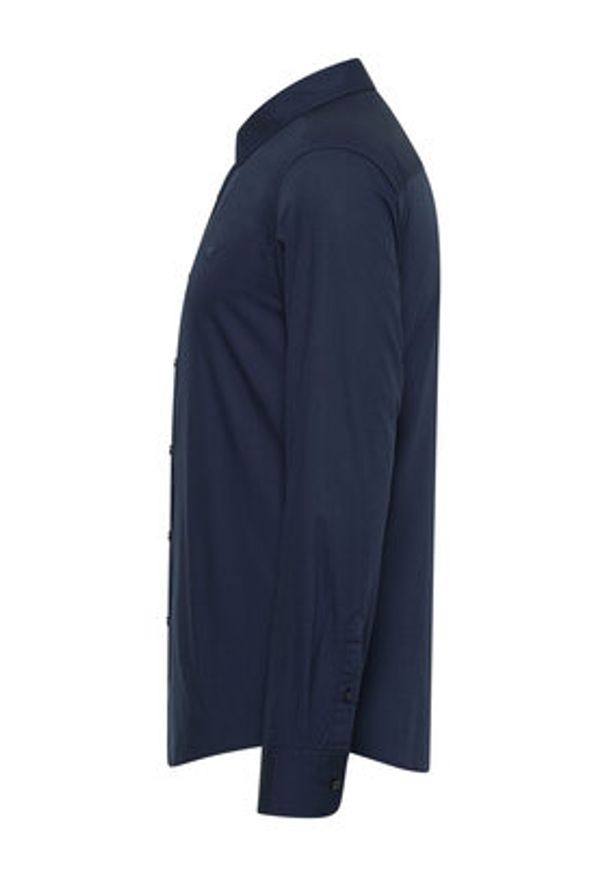 Mustang Koszula Canton 1016238 Granatowy Slim Fit. Kolor: niebieski. Materiał: bawełna