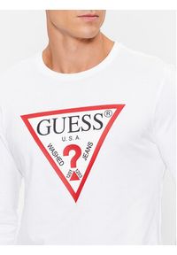 Guess Longsleeve Original Logo M2YI31 I3Z14 Biały Slim Fit. Kolor: biały. Materiał: bawełna. Długość rękawa: długi rękaw #3