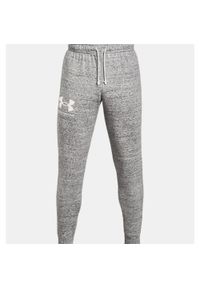 Spodnie dresowe męskie Under Armour RIVAL TERRY JOGGER. Kolor: szary. Materiał: dresówka. Sport: fitness