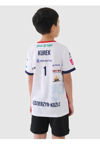 4f - 4F Koszulka meczowa replika domowa z sezonu 2024/2025 dziecięca 4F x Zaksa Kędzierzyn-Koźle - Kurek - multikolor 110/116. Okazja: do domu. Typ kołnierza: dekolt w serek. Kolor: wielokolorowy. Materiał: dzianina, włókno, materiał, syntetyk. Wzór: gładki, nadruk, ze splotem. Sezon: lato. Styl: klasyczny, sportowy