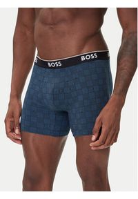 BOSS Komplet 3 par bokserek 50531685 Niebieski. Kolor: niebieski. Materiał: bawełna #4