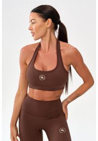 ROUGH RADICAL - Stanik sportowy fitness Rough Radical Zoya Sports Bra. Kolor: brązowy. Sport: fitness