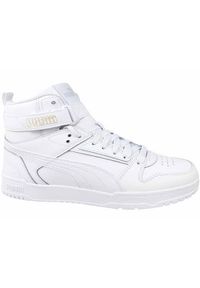 Buty do chodzenia damskie Puma Rbd Game JR. Wysokość cholewki: za kostkę. Zapięcie: rzepy. Kolor: biały, wielokolorowy. Materiał: materiał, syntetyk. Szerokość cholewki: normalna. Sport: turystyka piesza