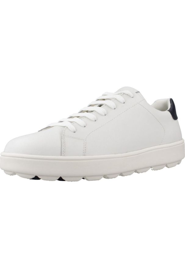 Tenisówki Geox Model D Spherica Ecub-1 Kolor Biały. Okazja: na co dzień. Kolor: biały. Materiał: skóra, tkanina