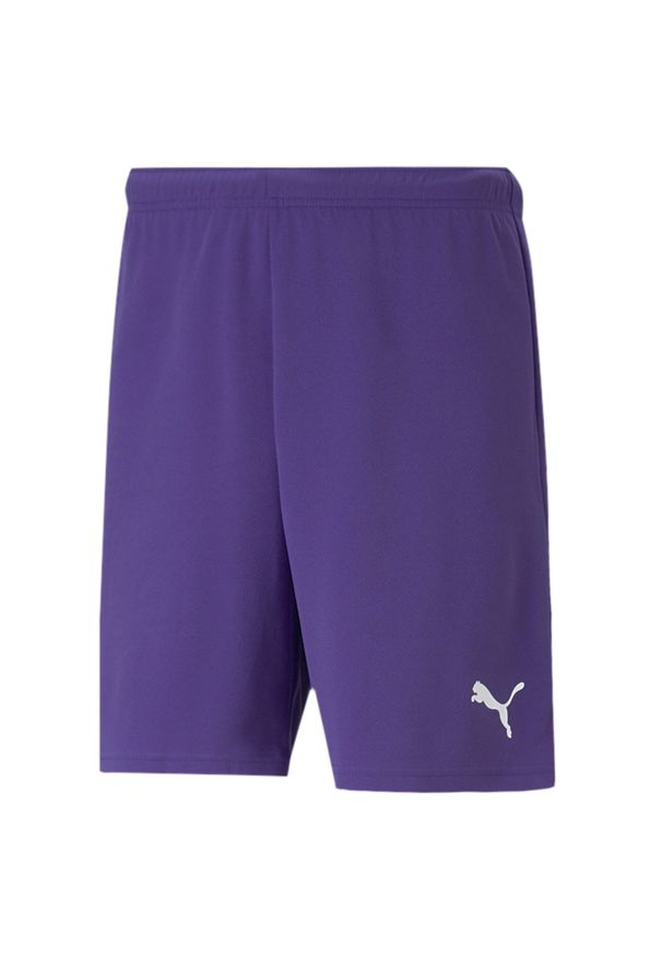 Spodenki do piłki nożnej męskie Puma team RISE Short. Kolor: fioletowy, wielokolorowy, biały. Sport: piłka nożna