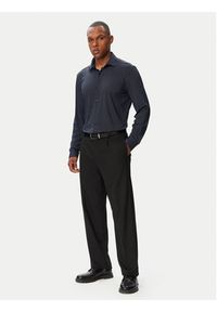Hugo - HUGO Koszula Kenno 50566332 Granatowy Slim Fit. Kolor: niebieski. Materiał: bawełna #2