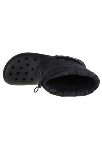 Buty Crocs Classic Lined Neo Puff Boot W 206630-060 czarne. Wysokość cholewki: przed kolano. Kolor: czarny. Materiał: syntetyk, guma. Szerokość cholewki: normalna #4