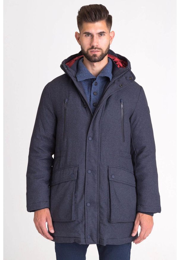 Emporio Armani - Płaszcz EMPORIO ARMANI. Materiał: wełna
