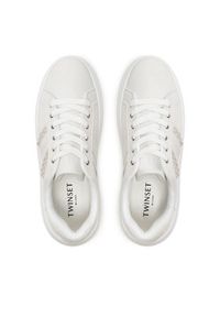 TwinSet - TWINSET Sneakersy 242TCP01G Biały. Kolor: biały. Materiał: skóra #4