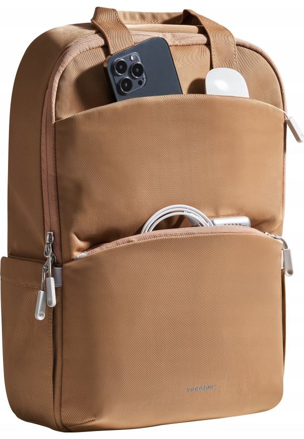 Plecak Innostyle INNOSTYLE PLECAK NA LAPTOPA 15,6 DO SAMOLOTU WODOODPORNY COLORLITE 14L KHAKI. Kolor: brązowy