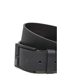 Hugo - HUGO Pasek Męski 50548339 Czarny. Kolor: czarny. Materiał: skóra