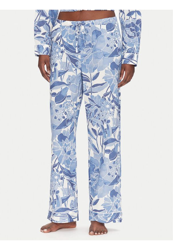 GAP - Gap Spodnie piżamowe 531506-15 Niebieski Relaxed Fit. Kolor: niebieski. Materiał: bawełna
