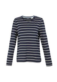 Regatta - T-shirt Damski Paski Z Długim Rękawem Federica II. Kolor: niebieski, biały, wielokolorowy. Długość rękawa: długi rękaw. Długość: długie. Wzór: paski. Sport: turystyka piesza #1