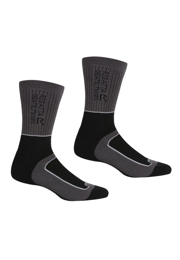 Regatta - Lady Samaris 2Season damskie skarpety. Kolor: szary, niebieski, wielokolorowy. Sport: turystyka piesza