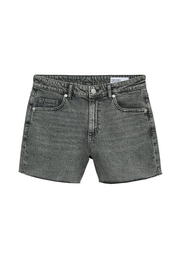 Vero Moda Szorty jeansowe Tess 10301532 Szary Regular Fit. Kolor: szary. Materiał: bawełna