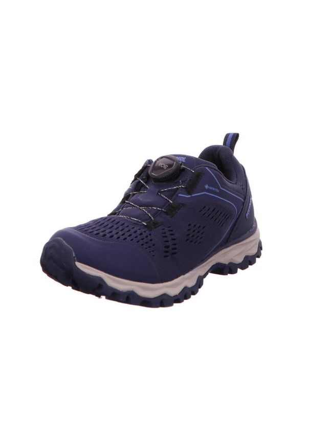 MEINDL - Buty trekkingowe damskie Meindl Abano Gtx. Kolor: niebieski. Materiał: materiał, syntetyk. Szerokość cholewki: normalna