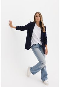 MARYNARKA NANCY GRANATOWA M - Flawless. Okazja: na co dzień, na spotkanie biznesowe, do pracy. Kolor: niebieski. Wzór: aplikacja. Styl: biznesowy, klasyczny, elegancki, casual