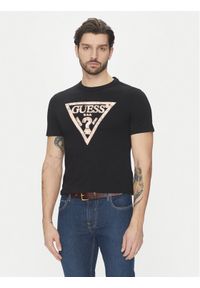 Guess T-Shirt M5GI06I3Z14 Czarny Regular Fit. Kolor: czarny. Materiał: bawełna